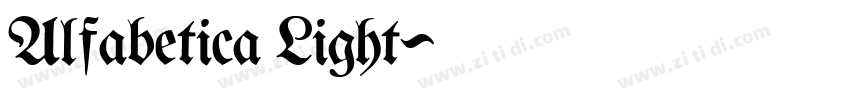 Alfabetica Light字体转换 Alfabetica Light字体转换